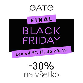 Black Friday v predajni GATE